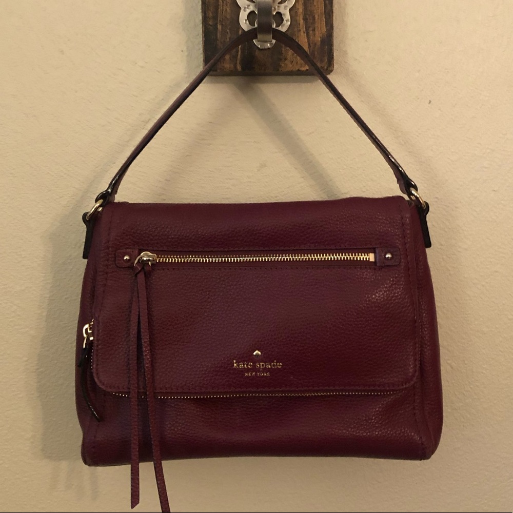 Kate Spade maroon handbag